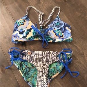 Lace up top and bottom maaji bikini